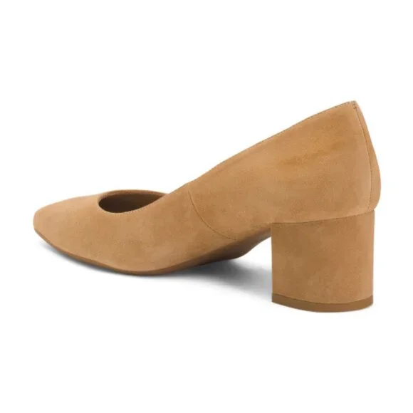 LK BENNETT Made In Spain Suede Clara Pointy Toe Court Pumps